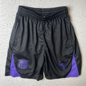 Nike Kobe Bryant FC Barcelona Basketball Shorts Black Purple Youth Size S